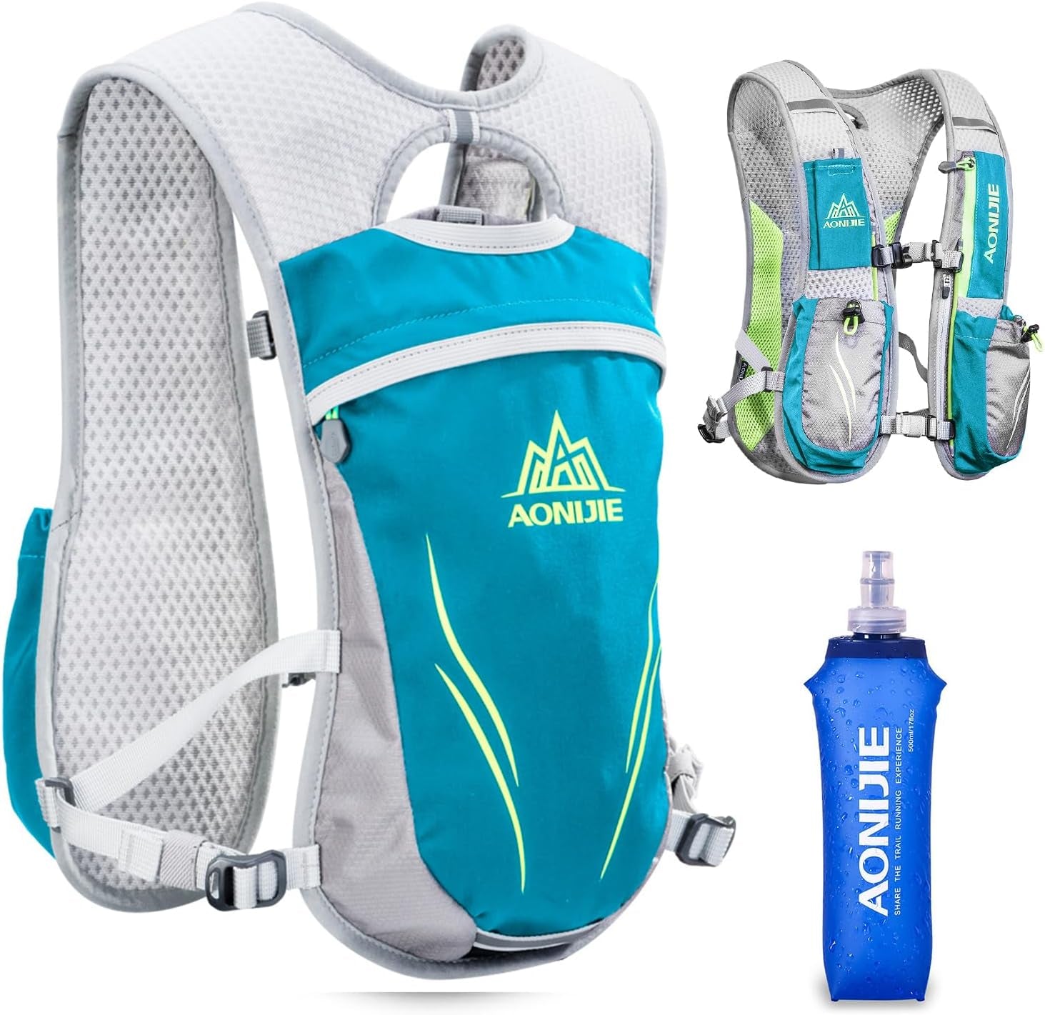 Hydration Pack Backpack,5.5L Running Hydration Vest Marathon Running Vest for Women and Men Lightweight Trail Running Backpack